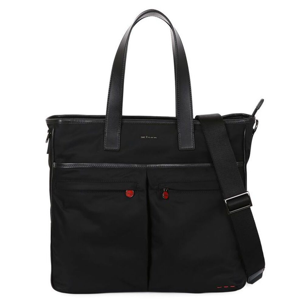 Nylon Leather Two-way Crossbody Bag